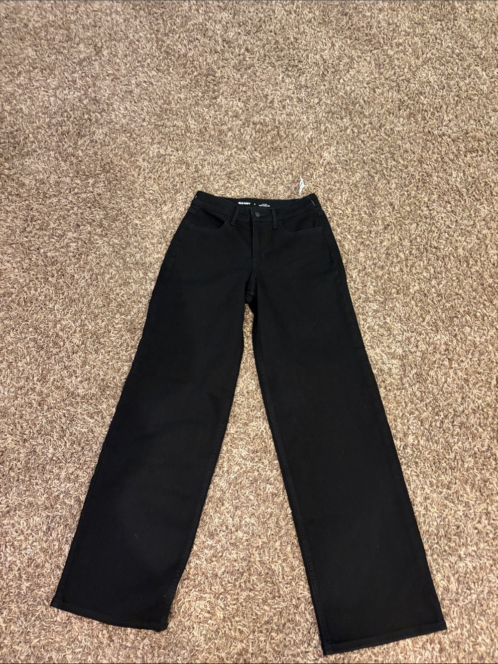 NWT- Old Navy Black High-Rise Wow Wide Leg Jeans